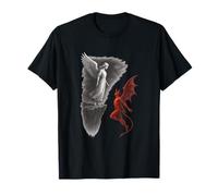 Ange Diable Dualité Bon Mal Contraste Design T-Shirt