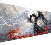 Ange Diamond Painting Adulte XXL 40x80cm, 5D Diamond Painting DéMon Peinture Diamant Adulte Bricolage Carré Diamond Dots Broderie Point de Croix Painting Kit Complet, Home Decor Gifts for Femme 3-E-Q