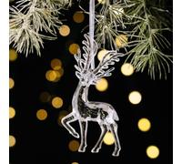 Ange en Acrylique Transparent Ornement de Noël Élégant(moose hanging part B)