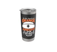 Ange en blanc - Infirmière en milieu carcéral Gobelet isotherme en acier inoxydable double paroi