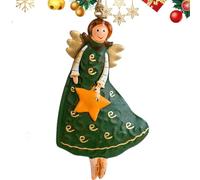 Ange en Fer à Suspendre - Ange Vintage en Fer Décoration de Noël en Métal avec Anges pour les Vacances Ange Vintage en Fer Décoration Ange Rétro Décoration pour