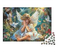Ange Enfant prière Puzzle Classique 1000 Pièces Adultes Tous Âges, Carton Premium, Décoration Intérieure, Art Mural, Cadeau Femmes, Relaxation Maison 70x50cm/1000pcs