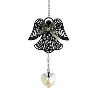 Ange et coeur de cristal arc-en-ciel -- 30 cm