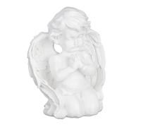 Ange funéraire Statuette d'ange résine couleur blanche statue funéraire 15,5 cm