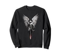 Ange Gabriel Archange avec épée flamboyante, Croix et Ailes. Sweatshirt