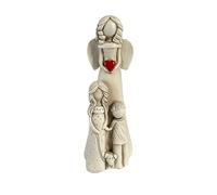 Ange Gardien avec, Figurine en résine Ange mère-Fille - Figurines de Collection imperméables Angel Decor,Statue de Jardin en résine, Ange Chaud, pour mère et Fille