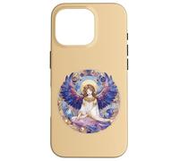 Ange Gardien béni Bleu et Violet pour veiller sur Vous Coque pour iPhone 16 Pro