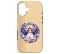 Ange Gardien béni Bleu et Violet pour veiller sur Vous Coque pour iPhone 17