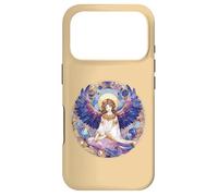 Ange Gardien béni Bleu et Violet pour veiller sur Vous Coque pour iPhone 17 Pro