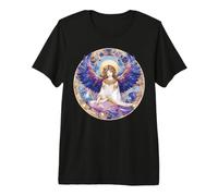 Ange Gardien béni Bleu et Violet pour veiller sur Vous T-Shirt Haut de Gamme