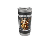 Ange gardien divin protecteur angelcore gothique renaissance Gobelet isotherme en acier inoxydable double paroi