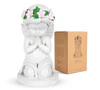 Ange Gardien, Figurine Ange Guérisseur pour Femmes, 15CM Statue Ange Decoration en Résine Tenant un Cœur pour Thanksgiving, Ange de Noel Ornement de Décoration D'intérieur pour Cadeaux Commémoratifs