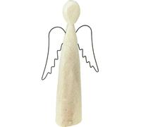 Ange gardien moderne en bois Figurine décorative de Noël H27,5cm