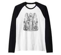 Ange Gardien - Porte de cimetière Gothique Monochrome Manche Raglan