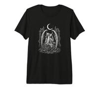 Ange Gothique pleurant sous Les ruines du Croissant de Lune T-Shirt Haut de Gamme