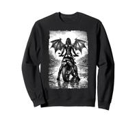 Ange Gothique Sombre Motard Fille, Ailes de démon Style Urbain Sweatshirt