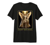 Ange Guerrier de l'archange Saint Michel T-Shirt Haut de Gamme