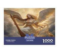 Ange Jouant à la Harpe Fabrication De Qualité pour Les Fans De Puzzles, Adultes Et Adolescents Amateurs De Jeux Cérébraux 52x38cm/1000pcs