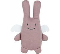 Trousselier Doudou Ange Lapin 20 cm de haut Tissu en Lin Moderne Chic Idéal Cadeau de Naissance Vieux Rose 1 Unité