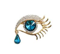 Ange larmes broche épingles, strass oeil noir broche, strass gros yeux épinglette, bijoux cadeau pour les femmes filles