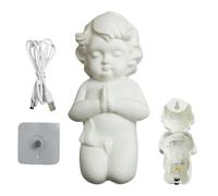 Ange Lumineux - LED Mignonne Alimentée par USB ou Piles - Veilleuse Ange Décor pour Chambre de Bébé,Pour Chambre et Adultes Séjour Bébé Dortoir Appartement Hôtel Anniversaire Noël