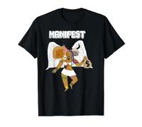 Ange manifeste T-Shirt Graphique avec Valeur, Homme, Noir, S