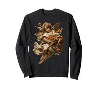 Ange Mignon chérubin avec Faon Baroque Renaissance Animal Sweatshirt