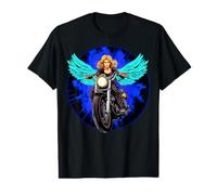 Ange Motard T-Shirt Graphique avec Valeur