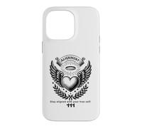 Ange numéro 111 cœur et Ailes de l'ange numéro Coque pour iPhone 14 Pro Max