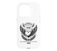Ange numéro 111 cœur et Ailes de l'ange numéro Coque pour iPhone 15 Pro