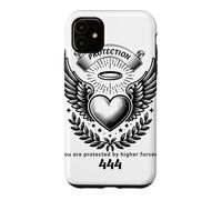 Ange numéro 444 cœur et Ailes de l'ange numéro Coque pour iPhone 11
