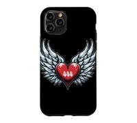 Ange numéro 444 cœur et Ailes de l'ange numéro Coque pour iPhone 11 Pro