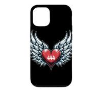 Ange numéro 444 cœur et Ailes de l'ange numéro Coque pour iPhone 12/12 Pro