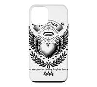 Ange numéro 444 cœur et Ailes de l'ange numéro Coque pour iPhone 12 Mini