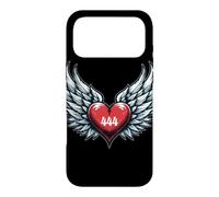 Ange numéro 444 cœur et Ailes de l'ange numéro Coque pour iPhone 17 Pro Max