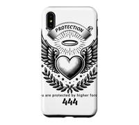 Ange numéro 444 cœur et Ailes de l'ange numéro Coque pour iPhone XS Max