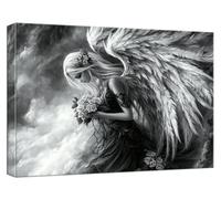Ange Peinture par Numero Adulte, DIY Peinture par Numero Fille Paint by Numbers Enfant Débutants, Kit Creatif Adulte avec Pinceaux Dessin Pigment Acrylique, Decoration Maison Cadeau 90x135cm, Model980