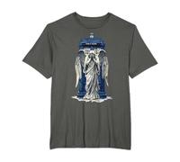Ange pleureur avec boîte de police bleue 1 - Fan Fun T-Shirt