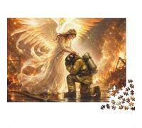 Ange Pompier Désastre 1000pcs Mini Puzzle pour Adultes Difficile | 38x26cm Carton Décor Salon Structure Durable Cadeau D'anniversaire Soulagement De L'anxiété
