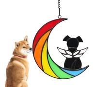 Ange pour chien en acrylique teinté, monument pour chien en acrylique teinté - Cadeaux commémoratifs pour animaux de compagnie - Perte acrylique du cadeau de souffrance pour animal de compagnie