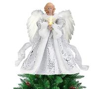 Ange pour Sapin de Noël - Décoration Traditionnelle avec Ailes pour Arbre et Maison Festive