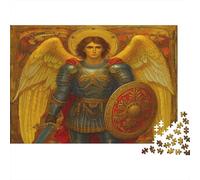 Ange Puzzle 1000 Pièces Adultes Archange Michel Cadeau pour Les Amants Ou Les Amis Décoration Intérieure Idée Cadeau Collection d'art Qualité Premium Multi Colour 1000pcs (75x50cm)