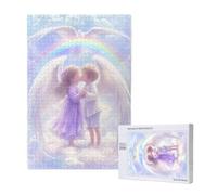 Ange Puzzle Couple 5000 Pièces Adultes, DIY Puzzles Classiques Art avec Boîte d'emballage et Photos de Référence, Relaxation/Soulagement du Stress/Jeux Amusants, Creatif Cadeau pour Femme M-1644