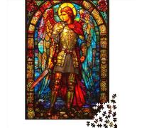 Ange Puzzle De 1000 Pièces pour Adultes Saint Michel pour L'accrocher Une Fois L'assemblage Terminé Puzzle Pixel Art Puzzle De Qualité Supérieure Cadeau Unique 1000pcs (75x50cm)