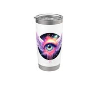 Ange Séraphin Ophanim Ailes gothiques sombres Gobelet isotherme en acier inoxydable double paroi