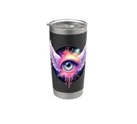 Ange Séraphin Ophanim Ailes gothiques sombres Gobelet isotherme en acier inoxydable double paroi