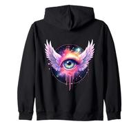 Ange Séraphin Ophanim Ailes Gothiques Sombres Sweat à Capuche