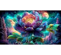 Ange-sur-Nuage-avec-téléphone Puzzle de 1000 pièces Décoration pour Enfants de 12 Ans 38x26cm/1000pcs