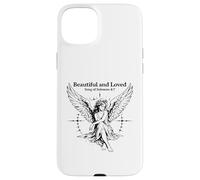 Ange Vintage en Forme de Verset biblique motivant, Beau et aimé Coque pour iPhone 15 Plus