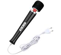 Angeer Bâton de Magic Wànd Massage Électrique 10 Vitesses | Appareil Vibrant Conforme CE pour Spa & Récupération Musculaire | Prise Directe Europe - Design Ergonomique Professionnel (Noir)